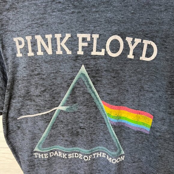 Pink Floyd T-Shirt Mens Size Large The Dark Side of the Moon Navy Band Music - Picture 14 of 15